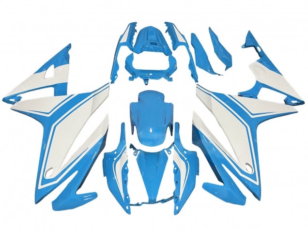2016-2018 Honda CBR500R Motorcycle Fairings - Light Blue White