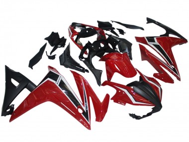 Best 2016-2018 Honda CBR500R Motorcycle Fairings - Red White Matte Black