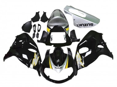 Best 1998-2003 Suzuki TL1000R Motorcycle Fairings - Glossy Black Silver Yellow