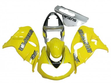 Best 1998-2003 Suzuki TL1000R Motorcycle Fairings - Yellow Grey WHISOER