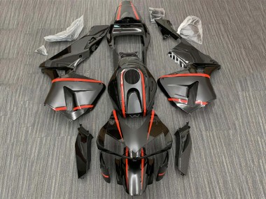 Best 2003-2004 Honda CBR600RR Motorcycle Fairings - Glossy Black Red Stripe
