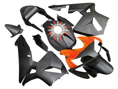 Best 2003-2004 Honda CBR600RR Motorcycle Fairings - Matte Black Orange