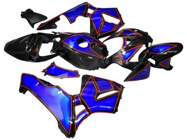 Best 2005-2006 Honda CBR600RR Motorcycle Fairings - Blue Black with Red Line
