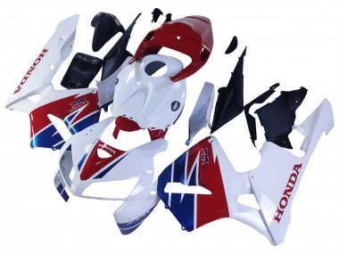 Best 2005-2006 Honda CBR600RR Motorcycle Fairing - White Red Blue HRC