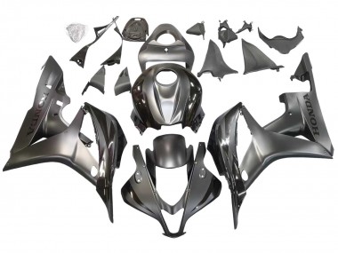 Best 2007-2008 Honda CBR600RR Motorcycle Fairing - Silver Glossy Black
