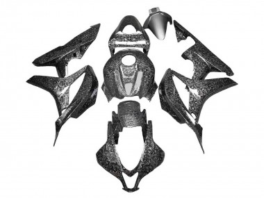 Best 2007-2008 Honda CBR600RR Motorcycle Fairings - Black Forged Carbon Fiber