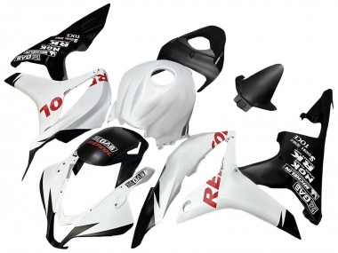 Best 2007-2008 Honda CBR600RR Motorcycle Fairings - White Matte Black Red Repsol