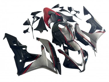 Best 2007-2008 Honda CBR600RR Motorcycle Fairings - Silver Red Glossy Black