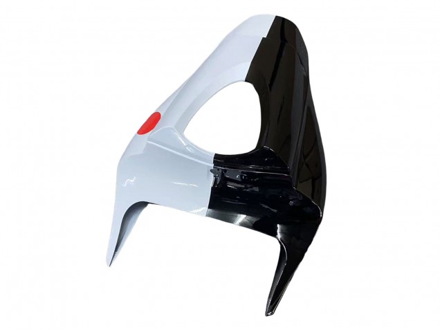 2009-2012 Honda CBR600RR Motorcycle Fairings - White Cherry Blossom Glossy Black