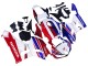 2013-2023 Honda CBR600RR Motorcycle Fairing - White Red Blue