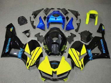 Best 2013-2023 Honda CBR600RR Motorcycle Fairings - Blue Yellow Glossy Black