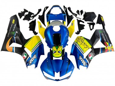 Best 2013-2023 Honda CBR600RR Motorcycle Fairings - Blue Yellow Matte Black Green Monster Shark