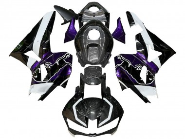 Best 2013-2023 Honda CBR600RR Motorcycle Fairings - Black Carbon Fiber White Purple Red Bull