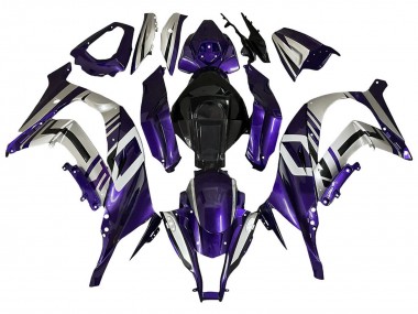 Best 2008-2010 Kawasaki ZX10R Motorcycle Fairings - Purple Silver Black