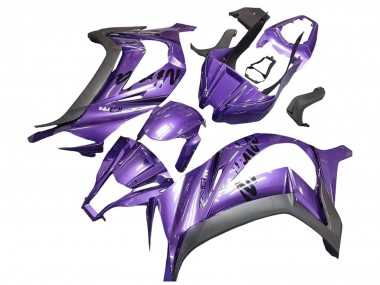 Best 2011-2015 Kawasaki ZX10R Motorcycle Fairing - Purple Matte Black