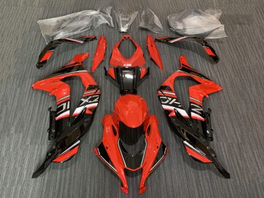 Best 2016-2020 Kawasaki ZX10R Motorcycle Fairing - Red Glossy Black
