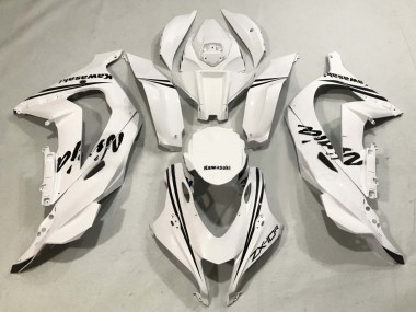 Best 2016-2020 Kawasaki ZX10R Motorcycle Fairings - White Black