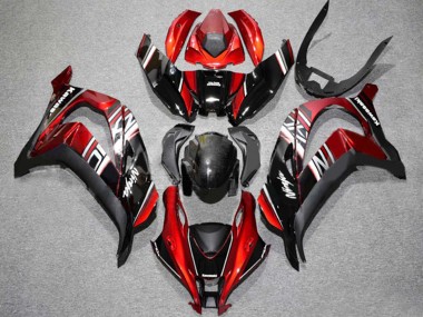 Best 2016-2020 Kawasaki ZX10R Motorcycle Fairing - Red Glossy Black White