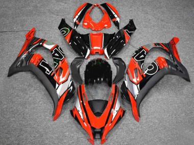 Best 2016-2020 Kawasaki ZX10R Motorcycle Fairings - Red Silver Glossy Black
