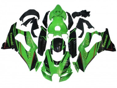 Best 2021-2025 Kawasaki ZX10R Motorcycle Fairings - Green Glossy Black