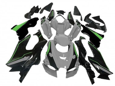 Best 2021-2025 Kawasaki ZX10R Motorcycle Fairing - Grey Green Black