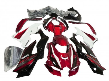 Best 2021-2025 Kawasaki ZX10R Motorcycle Fairings - Red White Glossy Black