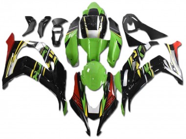 Best 2021-2025 Kawasaki ZX10R Motorcycle Fairings - Green Yellow Red Black