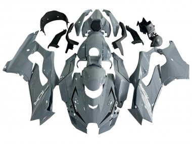 Best 2021-2025 Kawasaki ZX10R Motorcycle Fairings - Grey