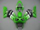 2003-2004 Kawasaki ZX6R Motorcycle Fairings - Green White Black Elf Bridgestone