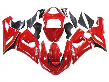 Best 2005-2006 Kawasaki ZX6R Motorcycle Fairings - Red Yellow Black