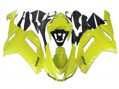 Best 2007-2008 Kawasaki ZX6R Motorcycle Fairings - Yellow Ninja