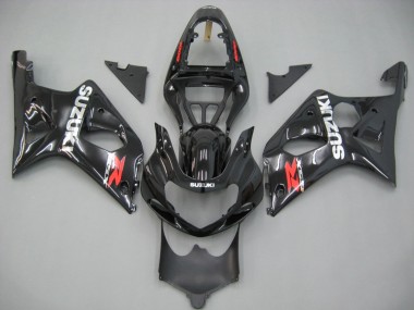 Best 2000-2002 Suzuki GSXR1000 Motorcycle Fairings - Glossy Black