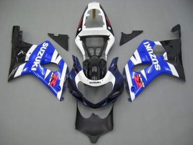 Best 2000-2002 Suzuki GSXR1000 Motorcycle Fairing - White Blue Black Red