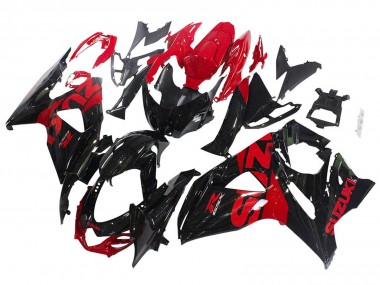 Best 2009-2016 Suzuki GSXR 1000 Motorcycle Fairing Kits - Glossy Black Red