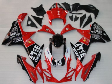 Best 2009-2016 Suzuki GSXR 1000 Motorcycle Fairings - Red Black White 13