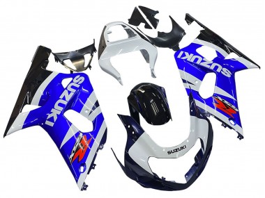 Best 2001-2003 Suzuki GSXR 600 / GSXR 750 Motorcycle Fairings - Blue White Glossy Black Red