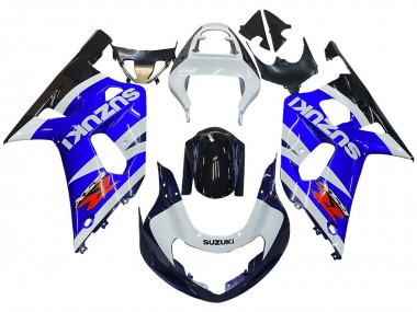 Best 2001-2003 Suzuki GSXR 600 / GSXR 750 Motorcycle Fairings - Blue White Glossy Black Red