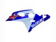 2004-2005 Suzuki GSXR 600 / GSXR 750 Motorcycle Fairing - White Blue Red