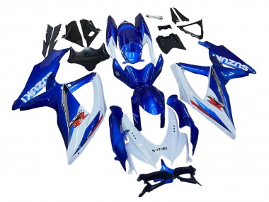 Best 2008-2010 Suzuki GSXR 600 / GSXR 750 Motorcycle Fairing Kits - Blue White Red