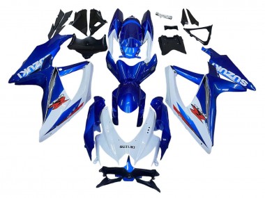 Best 2008-2010 Suzuki GSXR 600 / GSXR 750 Motorcycle Fairing Kits - Blue White Red