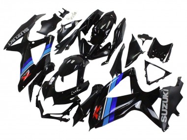 Best 2008-2010 Suzuki GSXR 600 / GSXR 750 Motorcycle Fairings - Glossy Black Blue