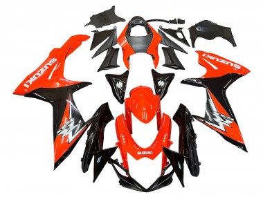 Best 2011-2024 Suzuki GSXR 600 / GSXR 750 Motorcycle Fairings Kits - Red Glossy Black