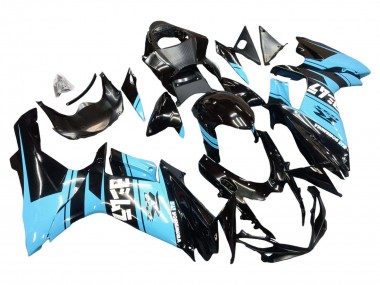 Best 2011-2024 Suzuki GSXR 600 / GSXR 750 Motorcycle Fairings - Glossy Black Light Blue