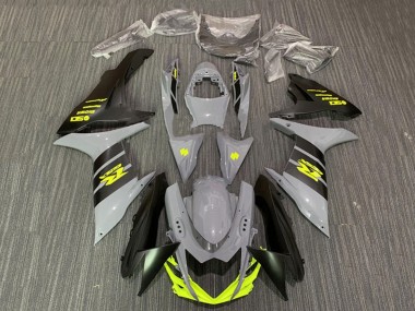 Best 2011-2024 Suzuki GSXR 600 / GSXR 750 Motorcycle Fairings - Nardo Grey Neon Yellow Black