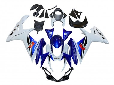 Best 2011-2024 Suzuki GSXR 600 / GSXR 750 Motorcycle Fairing - White Blue Red