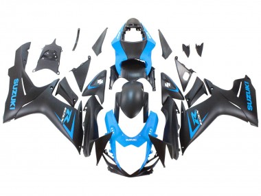 Best 2011-2024 Suzuki GSXR 600 / GSXR 750 Motorcycle Fairing - Blue Matte Black