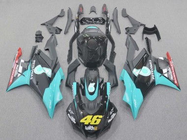 Best 2022-2024 Yamaha YZF R3/R25 Motorcycle Fairings - Light Blue Red Black Petronas 46