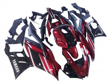 Best 2022-2024 Yamaha YZF R3/R25 Motorcycle Fairing - Red White Glossy Black