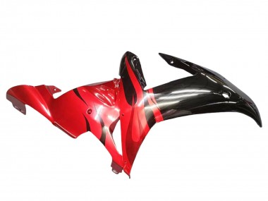 Best 2002-2003 Yamaha YZF 1000 R1 Motorcycle Fairings - Glossy Black Red Flame