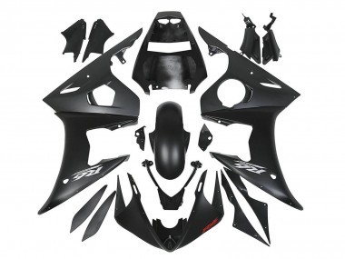 Best 2006-2009 Yamaha YZF R6S Motorcycle Fairings - Matte Black